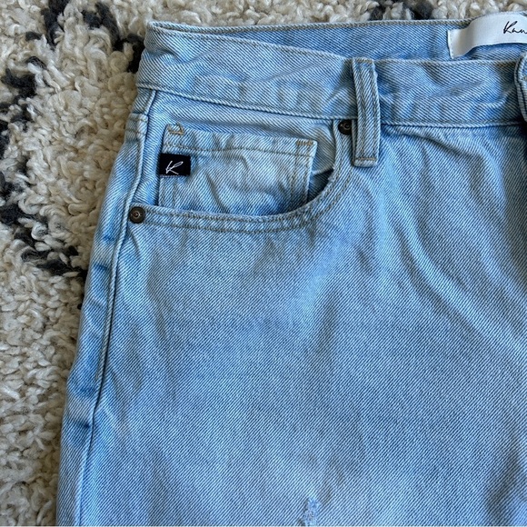 KanCan Sierra High Rise Straight Leg Jeans, Light Wash Distressed, 9 / 28 - Picture 9 of 14